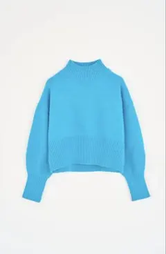 ROPÉ PICNIC クロップド丈 ニット ブルー