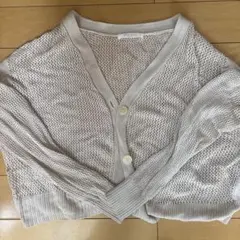 chocol raffine robe メッシュカーディガン ライトベージュのサムネイル