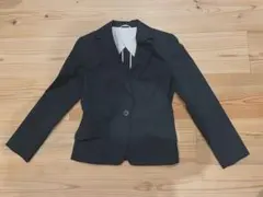 黒テーラードスーツジャケットのみ レディース7号 就活など