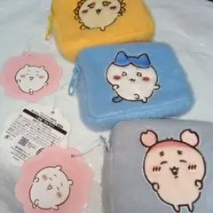 ちいかわ　ふわふわ ポーチ セット 3点
