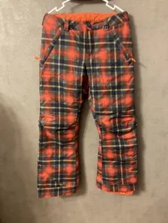 BURTON スノーボードパンツ ジュニアXL オレンジ・ネイビー