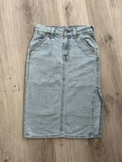 Levi's リーバイス デニムスカート ライトブルー S フロントスリット25のサムネイル
