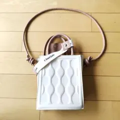 Chan'2ab 2way ショルダーバッグ ホワイト