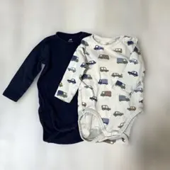 H&M /ロンパースセット（ネイビー・車柄）