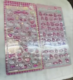 サンリオ キティ＆マイメロ ミニボンボンドロップシール 2点セット(正規品)