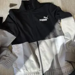 PUMA プーマ　ジップアップジャケット 140cmサイズ 黒/グレー