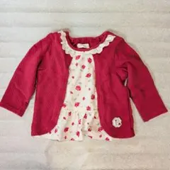Bigatte Club 赤 カーディガン風トップス 80