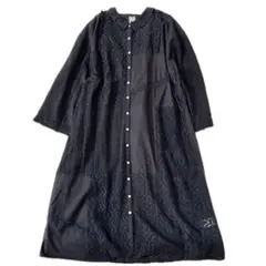 TSUHARU ツハル ワンピース はおり レース パッチワーク ブラック 人気