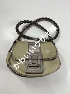 【超希少】DIESEL レザー　ショルダーバッグ　スタッズ　ビンテージ