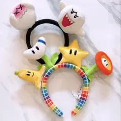 ユニバカチューシャ2個セット　スーパーニンテンドーワールド