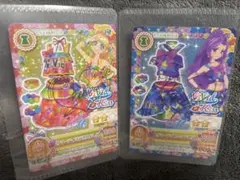 アイカツサイン入り Vivid Kiss ドレス 神崎美月 夏樹みくる セット