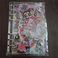 パワーパフガールズ　シャカシャカノート　サンリオコラボ　A6サイズ カバー付き