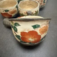 林　九郎　湯呑み5個 Amazon | N335有田焼 古伊万里林九郎窯 金彩亀甲紋 湯呑5客