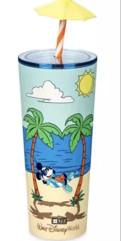 ミッキーマウス ビーチデザイン タンブラー
