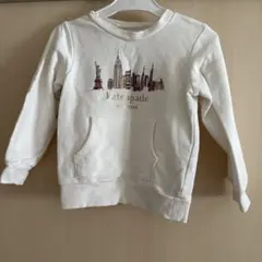 ケイトスペード　裏毛スウェット　トレーナー　110キッズ　フード取り外し