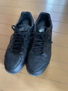 ASICS ブラックシューズ 24.0cm 少年 野球
