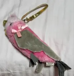 BESTEVER クラウンポーチ　ペンポーチ　コスメポーチ　モモイロインコ