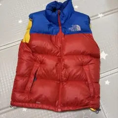 THE NORTH FACE ダウンベスト 赤青黄