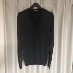 Dolce & Gabbana Grey v-neck wool sweater