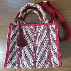 ツイードショルダーバッグ