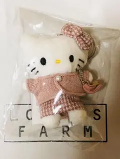 LOWRYSFARM ハローキティ me% ツイード マスコット キーホルダー