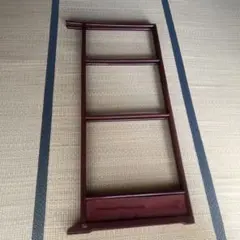 古い衣紋掛け 着物掛け　昭和 レトロ 　 折り畳み 木製 朱色 古い衣紋掛け 着物掛け 昭和 レトロ 折り畳み 木製 朱色 古い衣紋掛け