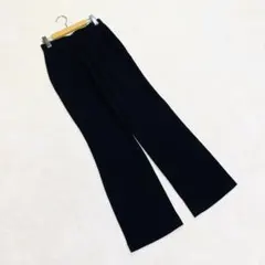 新品タグ付 ブラックフォーマル パンツ9AR スラックス 冠婚葬祭 OLさん 黒