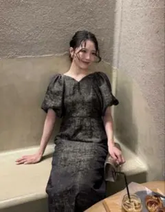 LE’RURE puffsleeve dressパフスリーブドレス LE'RURE puffsleeve dressパフスリーブドレス - メルカリ