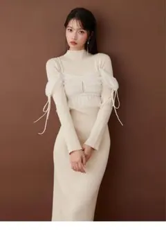 【新品】[スナイデル] チュールトップス＆ニットワンピースセット