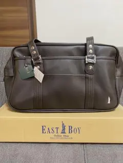 新品イーストボーイ　スクバ　チョコレート×ベビーピンク刺繍　スクールバッグ