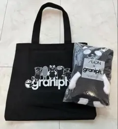 グラニフ　ブラックフライデー　イオン　トートバッグ➕ぬいぐるみブランケット
