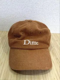 Dime コーデュロイブラウンキャップ