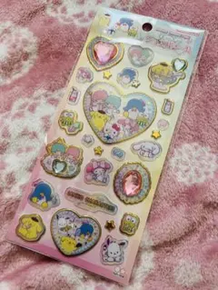 サンリオキャラクター ハート型シール