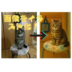 ペットやご家族の似顔絵を制作します！記念品やプレゼントに最適！