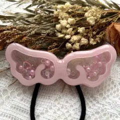 天使の羽໒꒱シャカシャカヘアゴム