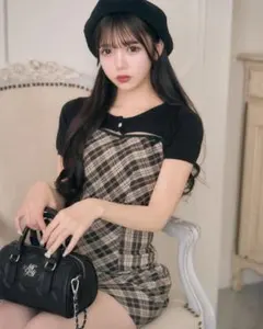 リボンキャミワンピアンサンブル