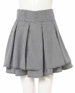 【INGNI】タックフレアミニスカパン ギンガムチェック 地雷 量産 スカート