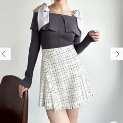 herlipto Hemingway Check Tweed Skirt - メルカリ