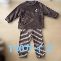 UNIQLO ユニクロ　スヌーピー刺繍ブラウンパジャマ上下セット　110サイズ