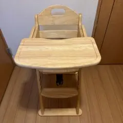 カトージ 天然木 折りたたみ式 テーブル付 ベビーチェア ハイチェア お食事椅子