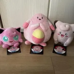 ポケモン ぬいぐるみ マスコット プリン　ラッキー　ピッピ　ポケモンセンター
