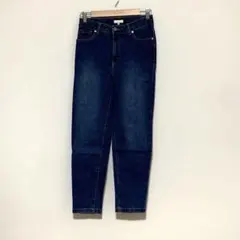 アースミュージック&エコロジー USED加工　デニムパンツ　青　S