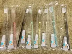 【新品】クリアカラー 歯ブラシ(歯磨き粉付)8本