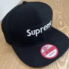 【美品】Supreme ブラック スナップバックキャップ 9FIFTY