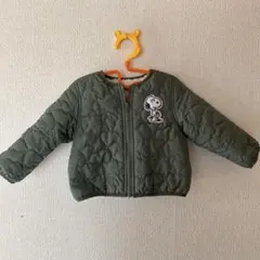スヌーピー刺繍オリーブグリーンアウター