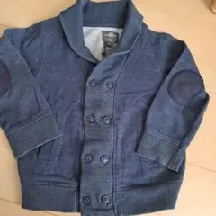 H&M L.O.G.G. ダークブルーカーディガン 92