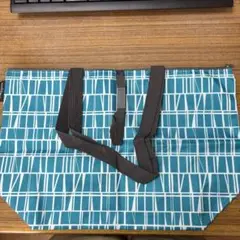 Finlayson 青と白のストライプ エコバッグ