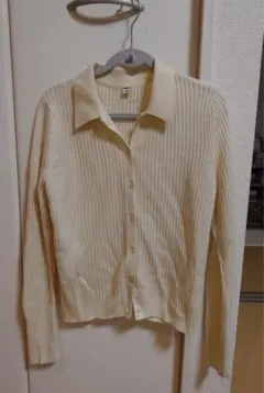 UNIQLO メリノブレンドリブポロカーディガン