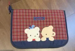 familiar 母子手帳ケース チェック柄 クマのサムネイル