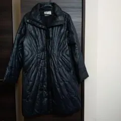 PLUSIV　ダウンロングコート　黒　サイズ42　LLサイズ
